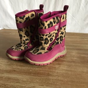 Children’s Place Pink/Leopard Thermolite Boots